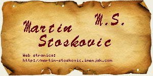 Martin Stošković vizit kartica